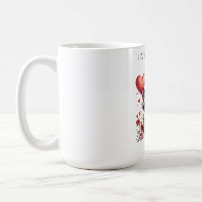Racoon Pilot Birthday Coffee Mug (Left)