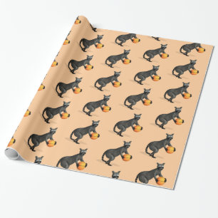 Racoon Playing Basketball Wrapping Paper