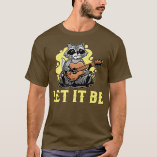 Racoon Playing Guitar Premium  T-Shirt