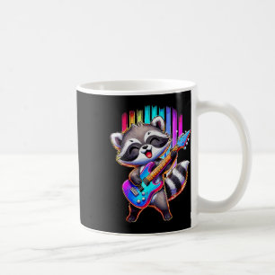 Racoon Playing Guitar Rock And Roll Coffee Mug