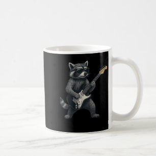 Racoon Playing Guitar Rock And Roll Gift Men Wome Coffee Mug