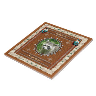 Racoon -Protector- Ceramic Tile