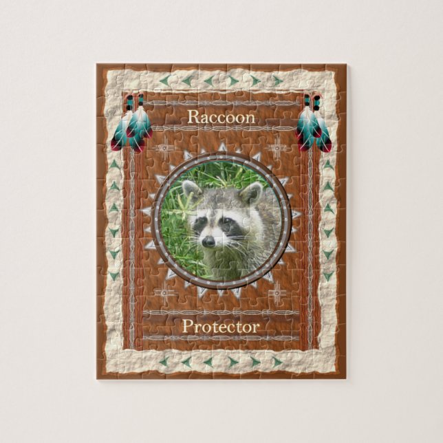 Racoon Protector Energy Jigsaw Puzzle (Vertical)