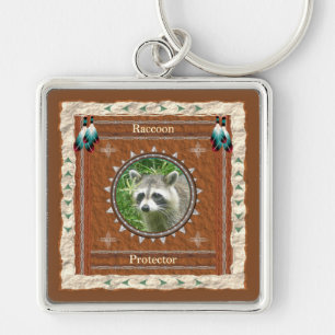 Racoon  -Protector- Keychain