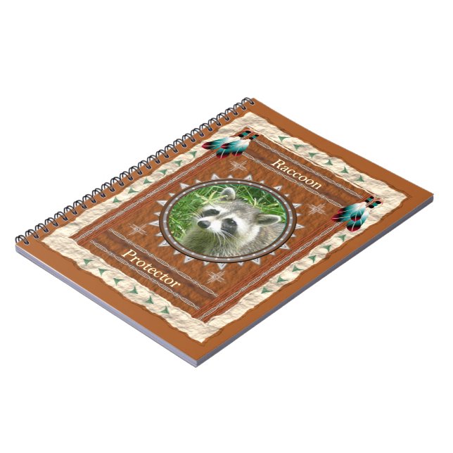 Racoon  -Protector- Notebook 80 page (Left Side)