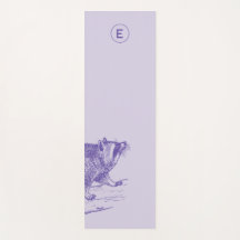 Racoon Purple Yoga Mat