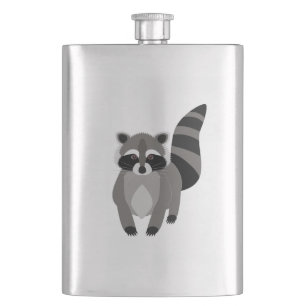 Racoon Rascal Hip Flask