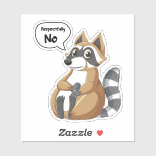 Racoon Respectfully No Badge Reel 