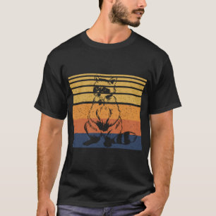 Racoon Retro Vintage Style 60s 70s Raccoons Lover T-Shirt