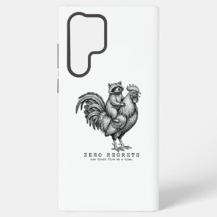 Racoon Rooster Samsung Case Funny Gift