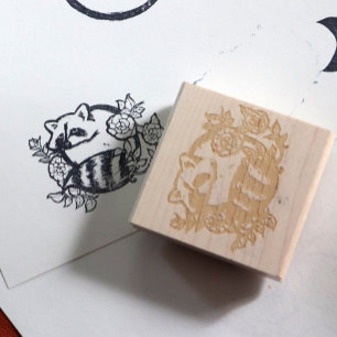Racoon Rubber Stamp