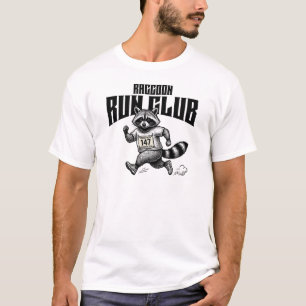 "Racoon Run Club Marathon Retro Trash Panda Runne T-Shirt