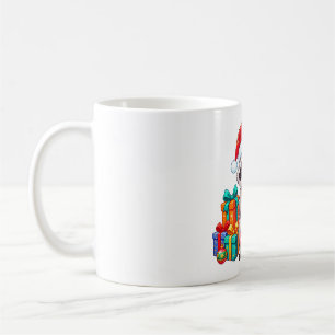 Racoon Santa with Candy Cane Coffee Mug
