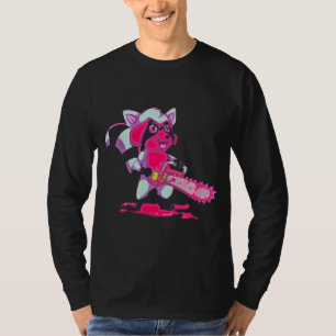 Racoon Scary Vaporwave Trash Panda Animal Creepy R T-Shirt