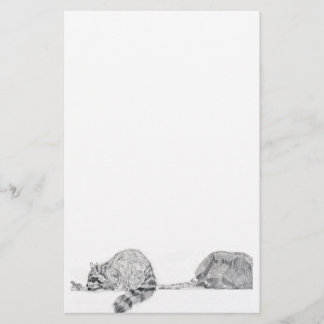 Racoon Stationery