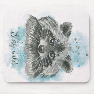 Racoon Stay Wild   Gift For Kids Mouse Pad