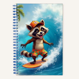 Racoon Surfer, author Natasha Us Notebook
