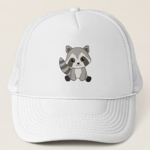 Racoon Sweet Animals For Kids Funny Raccoons Trucker Hat