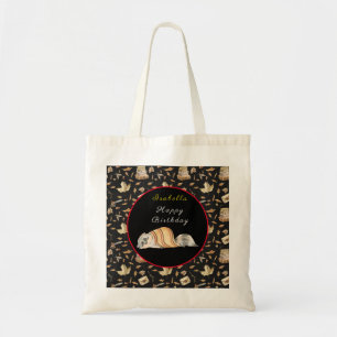 Racoon Sweet Fall Customise Text and Colour Tote Bag