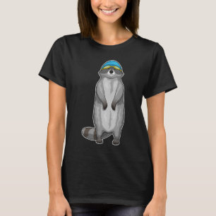 Racoon Swimming Swimming cap T-Shirt