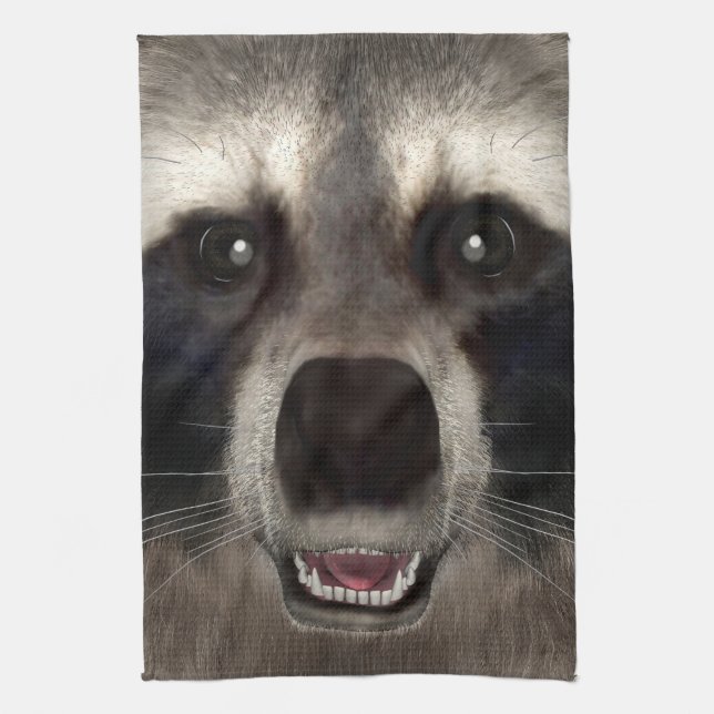 Racoon Tea Towel (Vertical)