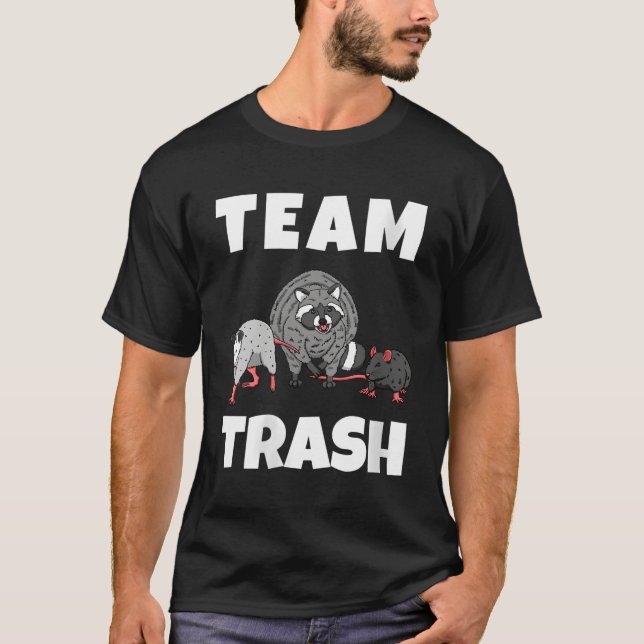 Racoon Team Trash Panda Ringtail T-Shirt (Front)