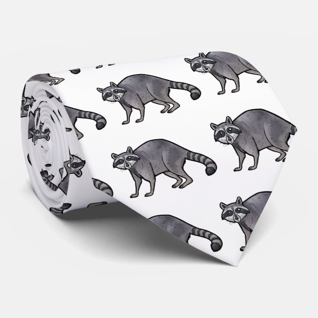 Racoon Tie (Rolled)