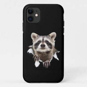 Racoon Torn For Racoon Lover, Racoon Dad, Racco iPhone 11 Case