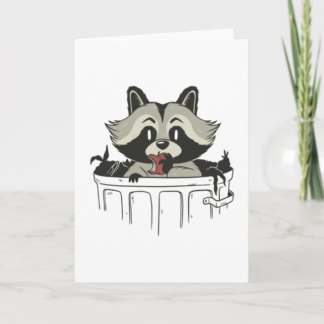racoon trash card (Front)