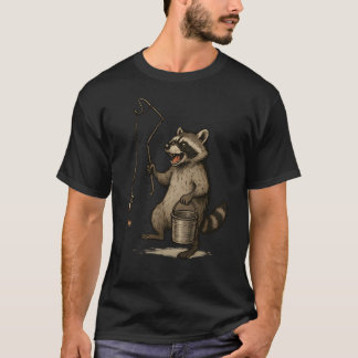 Racoon Trash Fisher T-Shirt