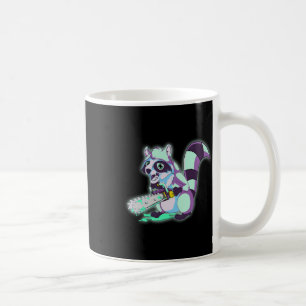 Racoon Trash Panda Scary Vaporwave 80s Animal Spo Coffee Mug