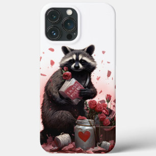 Racoon trash poetry Valentines day iPhone 13 Pro Max Case