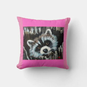 Racoon Valentine Pillow