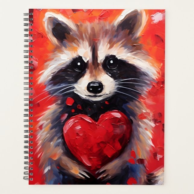 Racoon Valentines day Planner (Front)