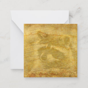Racoon Vintage Paper Card