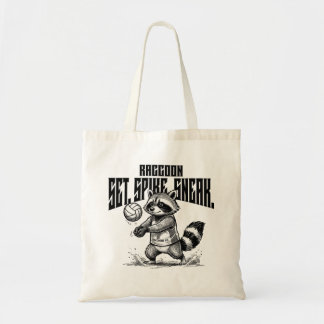 Racoon Volleyball Star - Set Spike Sneak Graphic Tote Bag