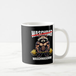 Racoon Washing Machine Bodybuilding Fitness Gym  Coffee Mug