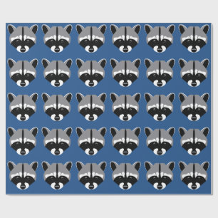 Racoon with Sad Eyes Wrapping Paper