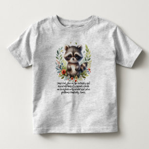Racoon Woodland Kids Christian Prayer Toddler T-Shirt