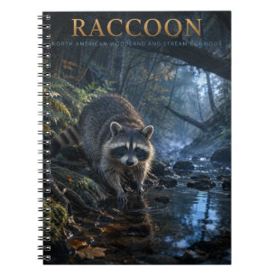 Racoon Woodland Stream ANIMALS Notebook