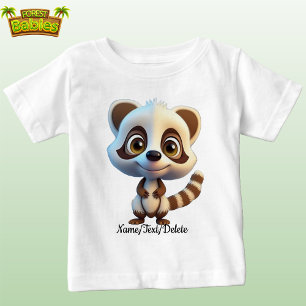 Racoon 🌲 Woodland Wildlife Cute Sweet Animal Baby T-Shirt
