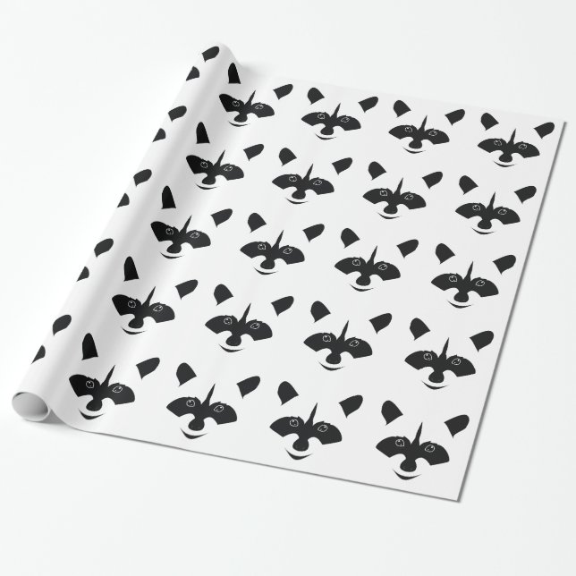 Racoon Wrapping Paper (Unrolled)
