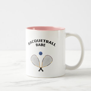 Racquetball Babe Two-Tone Coffee Mug