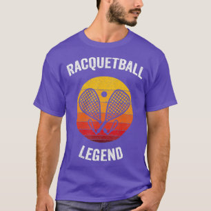 Racquetball Legend Vintage Tennis Racquet Ball T-Shirt