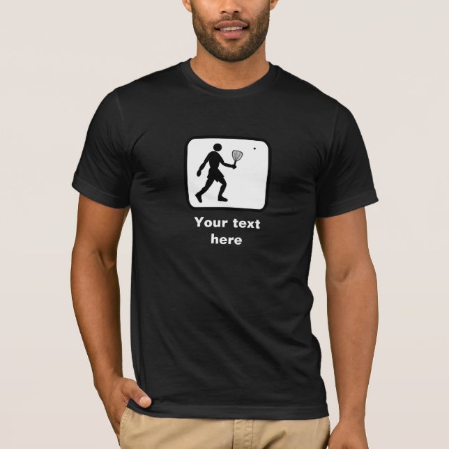 Racquetball Logo -- Customisable T-Shirt (Front)
