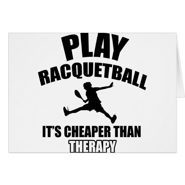 Racquetball player designs (Front Horizontal)