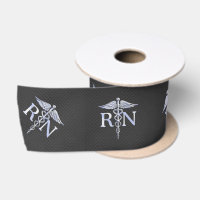 Racy Registered Nurse RN Silver Caduceus Snakes