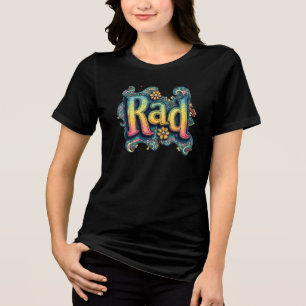 Rad 70s Groovy Psychedelic Aesthetic Tri-Blend Shirt