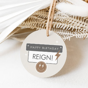 Rad Cool Dude Boys Retro Skater Birthday Favour Tags