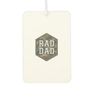 Rad Dad Camo Hexagon Vintage Engraving Design_1 Car Air Freshener